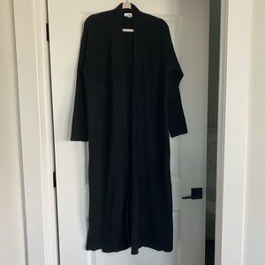 Black long cardigan